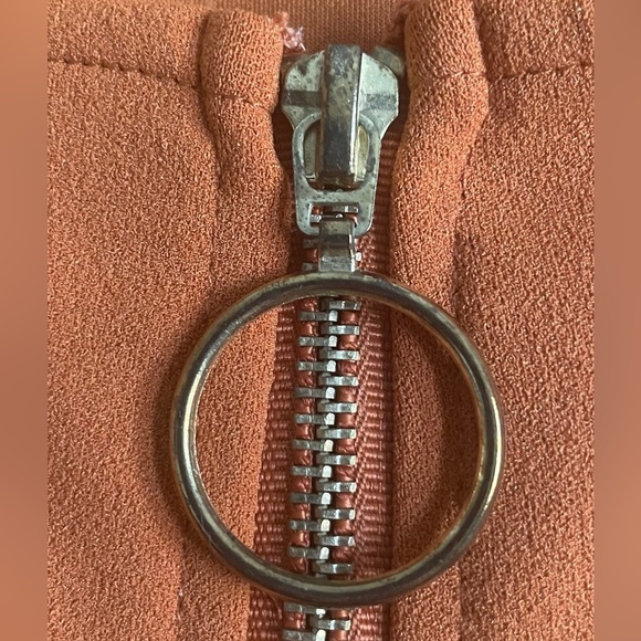 nanette NANETTE LEPORE Square Neck Short Sleeve Dress With Front Zipper PreOwned - Picture 9 of 9